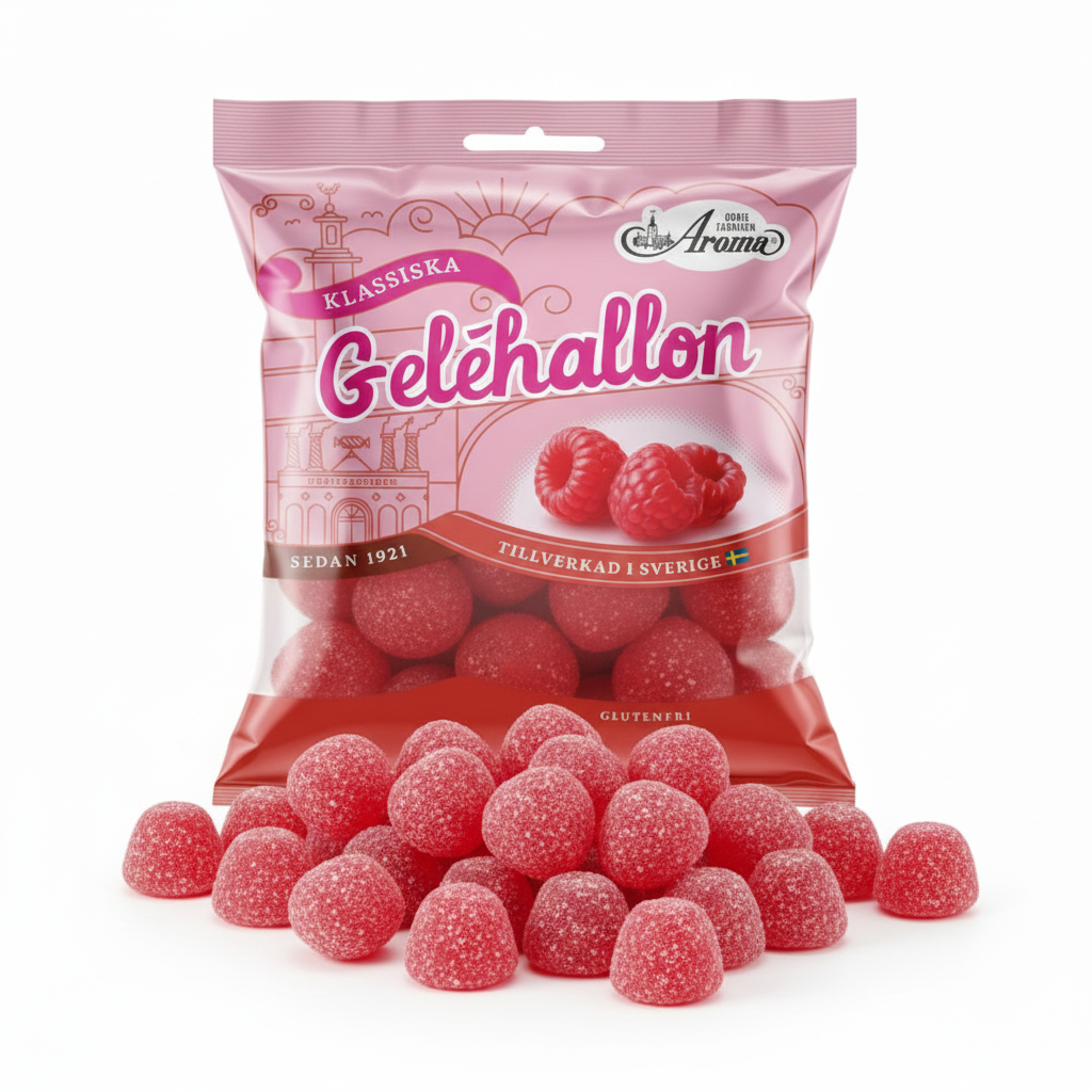 Raspberry gumdrops - the candy that’s basically a raspberry party in your mouth! 80g