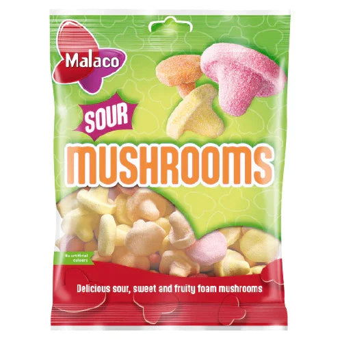 Malaco Sour Mushroom. 100g