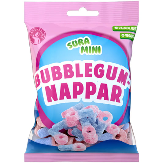 Sour Mini Bubblegum Pacifiers 70 gram